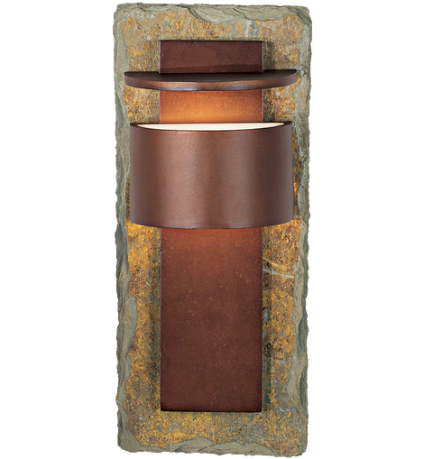 Kembra Slate Copper 19high Outdoor Wall Sconce